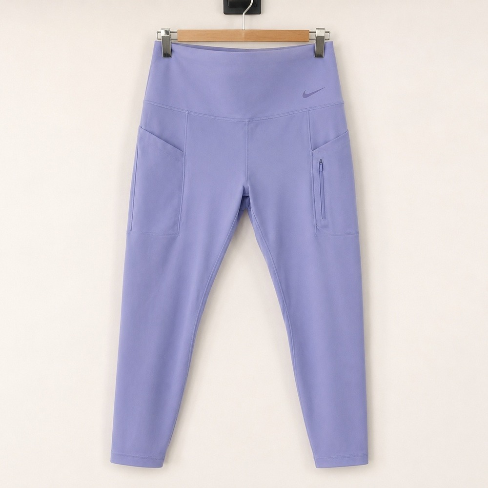 Nike Go Lavender High Rise Leggings Womens Large Dri-FIT Gymcore Purple